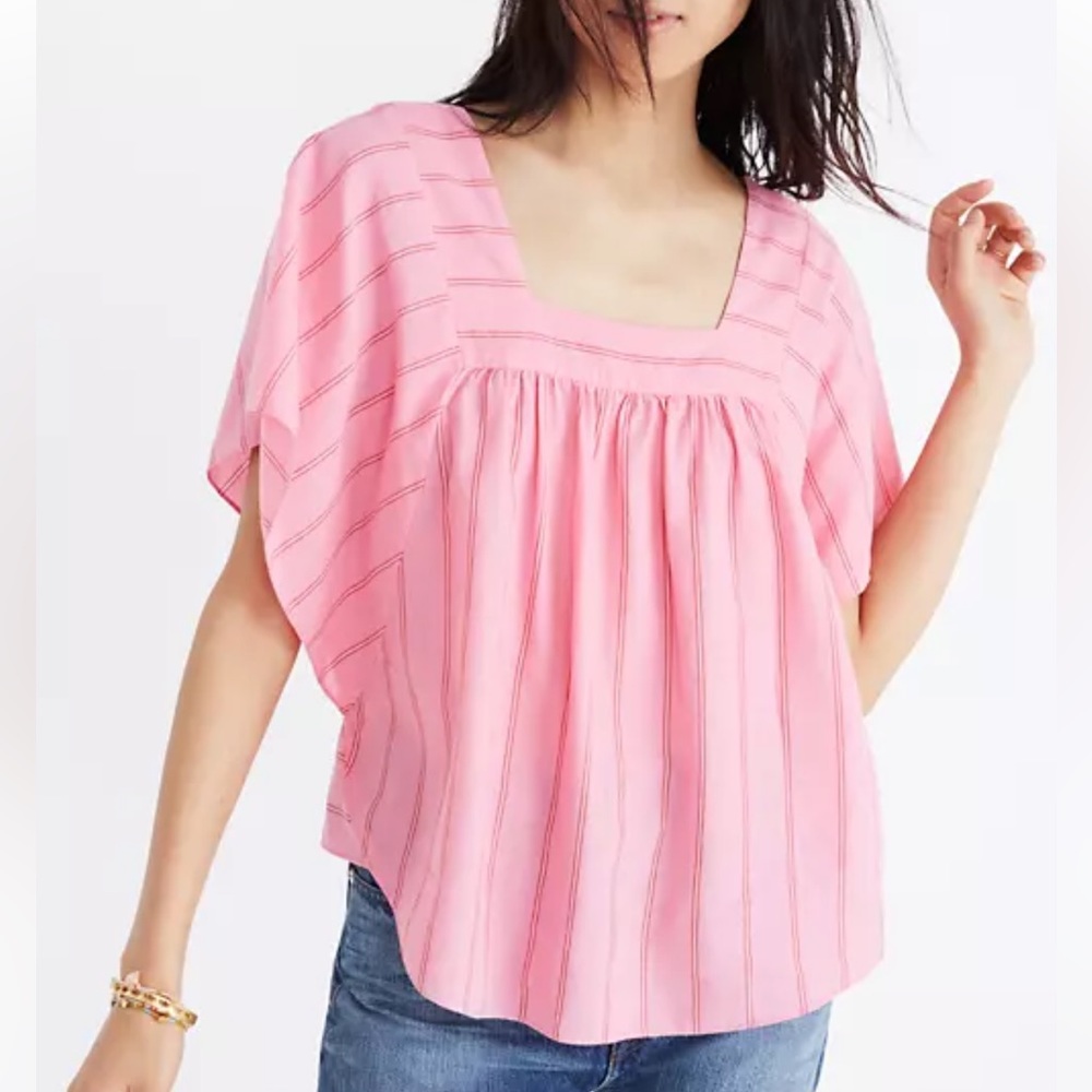 Madewell Butterfly Top in Cecilia Stripe